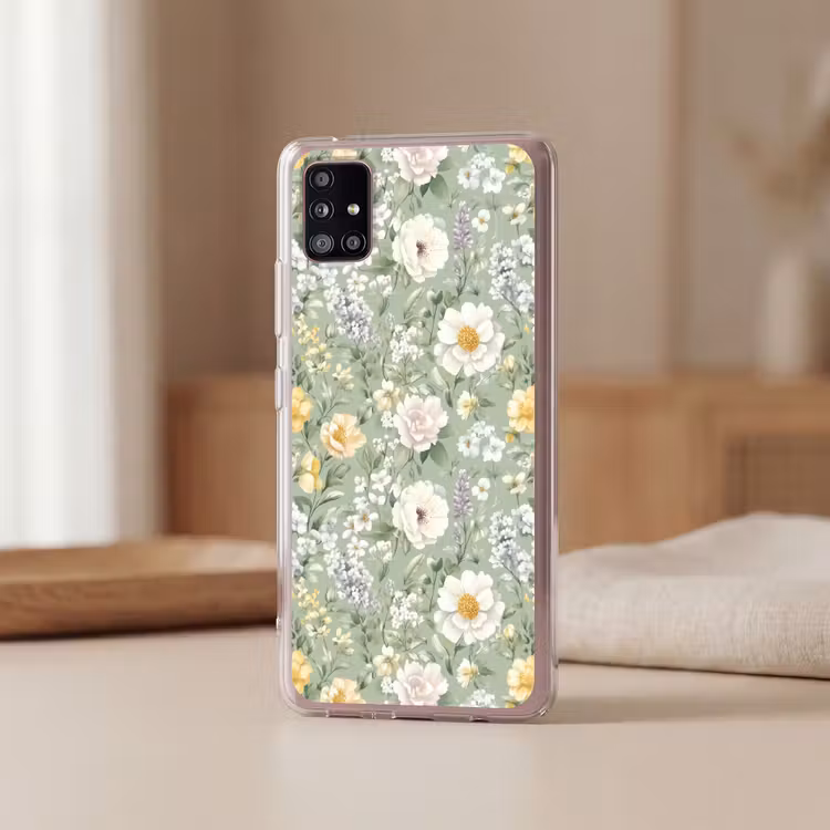 Klassiek - Bloemenpatroon - Kleurrijk Telefoonhoesje Samsung Galaxy A51 5G klein 373 -sfeer2