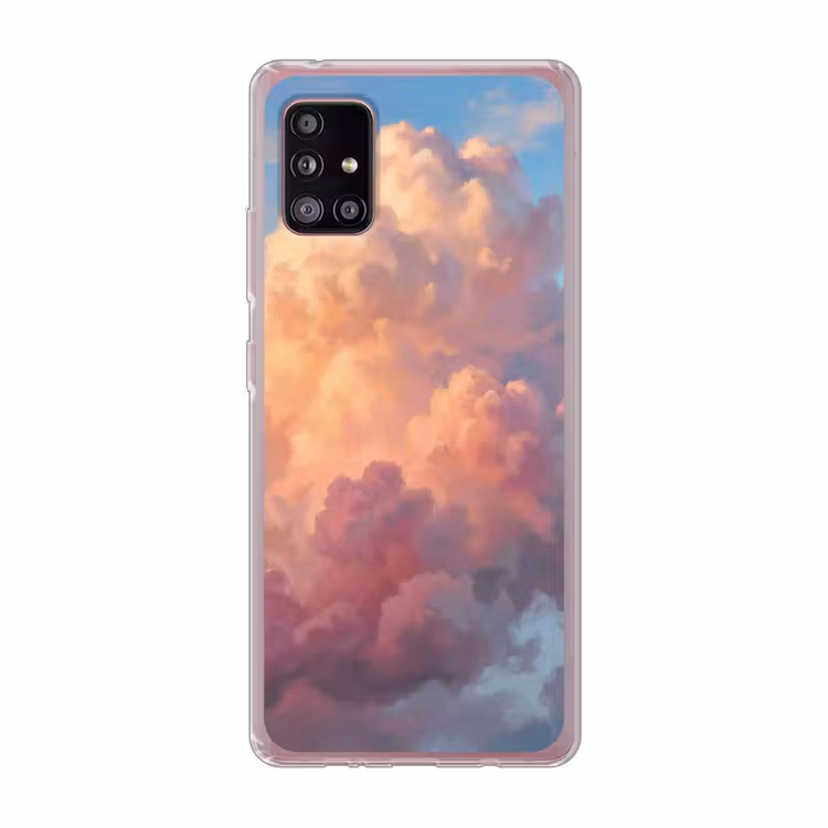 Wolken - Lucht - Natuur - Abstract - Kleurrijk Telefoonhoesje Samsung Galaxy A51 5G klein -3d