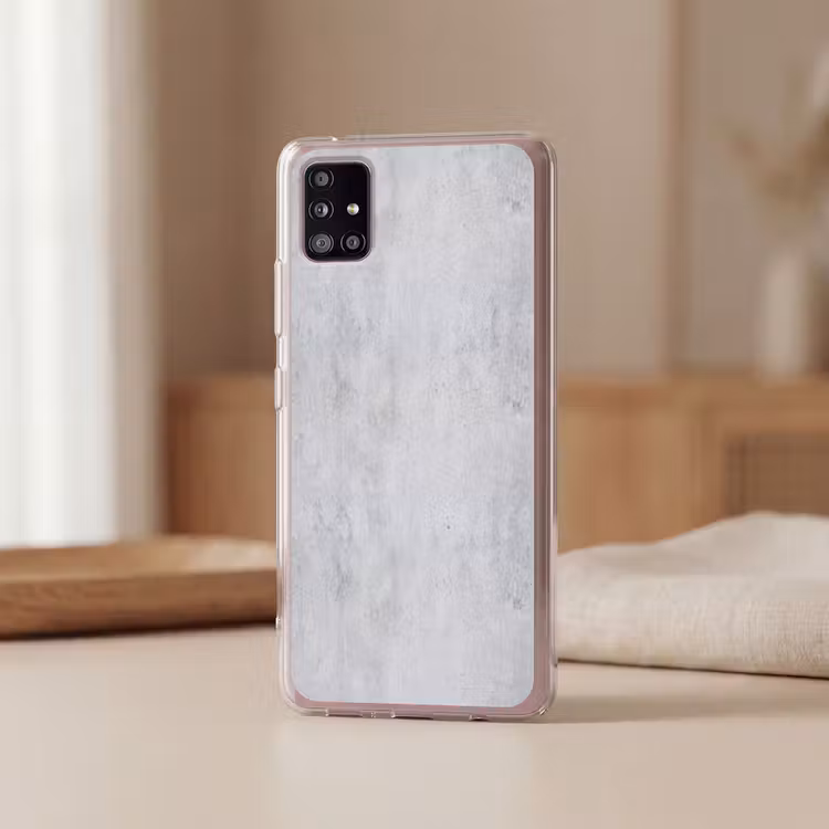 Beton - Textuur - Achtergrond - Grijs - Industrieel Telefoonhoesje Samsung Galaxy A51 5G klein -sfeer2