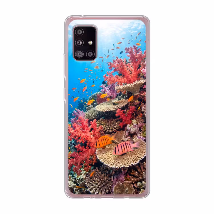 Koraalrif - Vissen - Onderwater - Tropisch - Rood Telefoonhoesje Samsung Galaxy A51 5G klein -3d