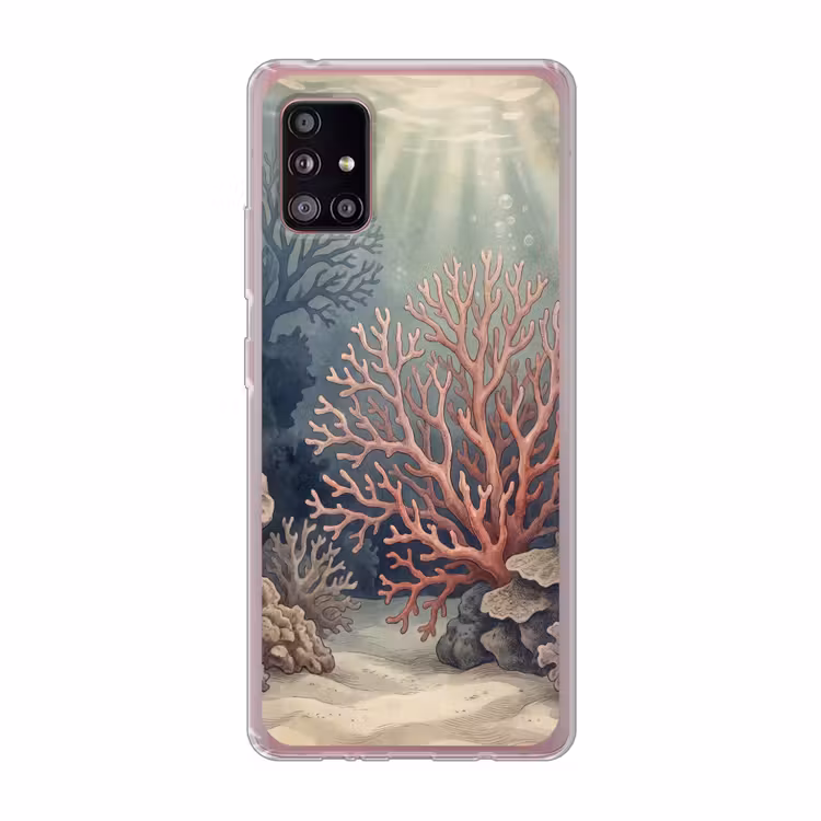 Koraal - Onderwater - Natuur - Roze Telefoonhoesje Samsung Galaxy A51 5G klein -3d