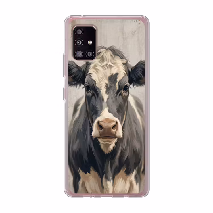Koe - Portret - Dieren - Modern Telefoonhoesje Samsung Galaxy A51 5G klein -3d