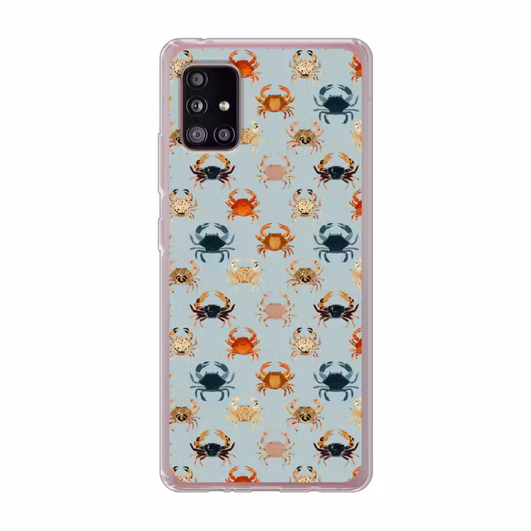 Krabben - Speels - Kleurrijk Telefoonhoesje Samsung Galaxy A51 5G klein 373 -3d