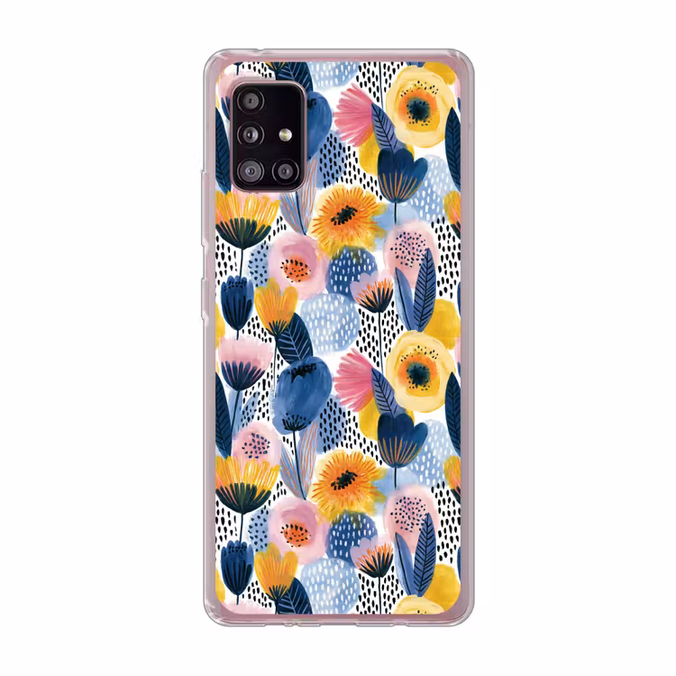 Creatief - Patroon - Kleurrijk Telefoonhoesje Samsung Galaxy A51 5G klein 373 -3d