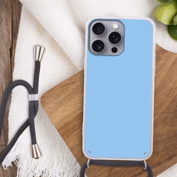 Baby - Blue - Blauw Hoesje iPhone 16 Pro Max met koord klein 804 -sfeer4