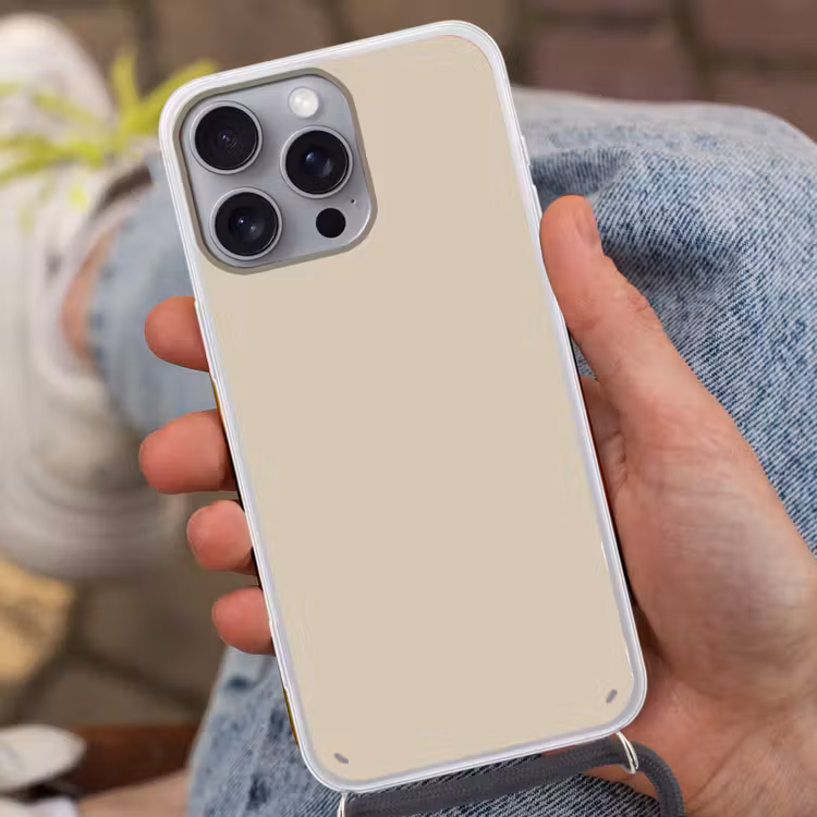 Baked - Biscuit - Nude Hoesje iPhone 16 Pro Max met koord klein 804 -sfeer3