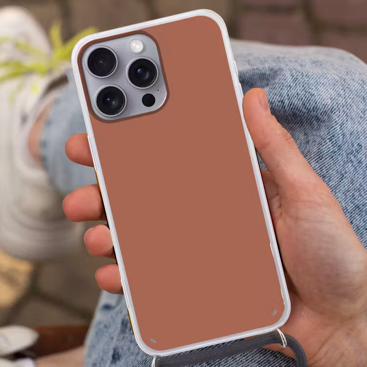 Baked - Earth - Oranje Hoesje iPhone 16 Pro Max met koord klein 804 -sfeer3