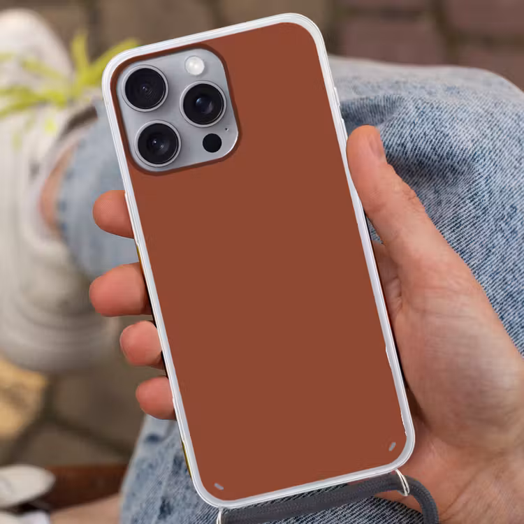 Burnt - Mahogany - Terracotta Hoesje iPhone 16 Pro Max met koord klein 804 -sfeer3