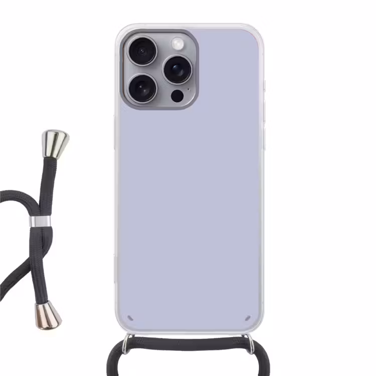 Chalky - Lavender - Paars Hoesje iPhone 16 Pro Max met koord klein 804 -3d