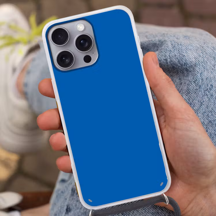Classic - Azure - Blauw Hoesje iPhone 16 Pro Max met koord klein 804 -sfeer3