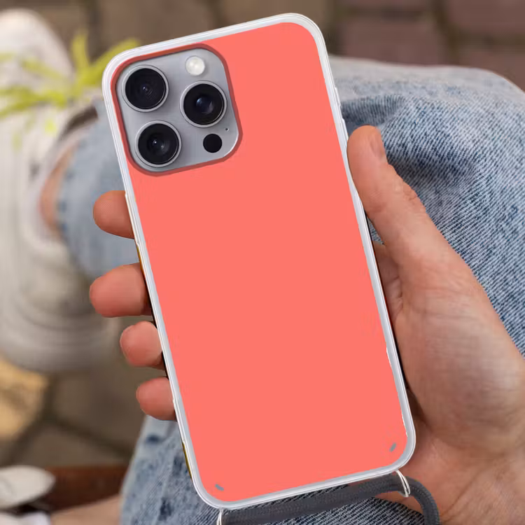 Coral - Punch - Koraal Hoesje iPhone 16 Pro Max met koord klein 804 -sfeer3