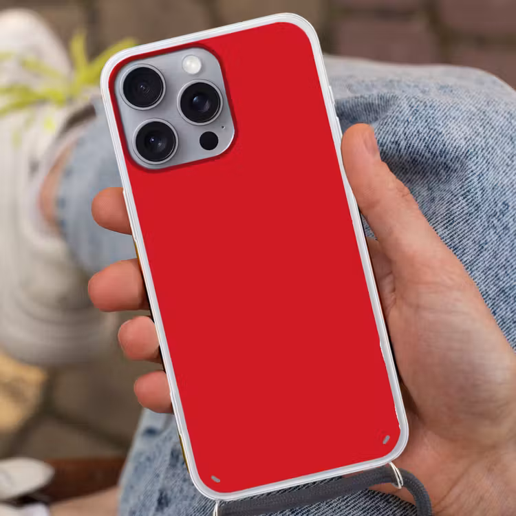 Crimson - Velvet - Rood Hoesje iPhone 16 Pro Max met koord klein 804 -sfeer3