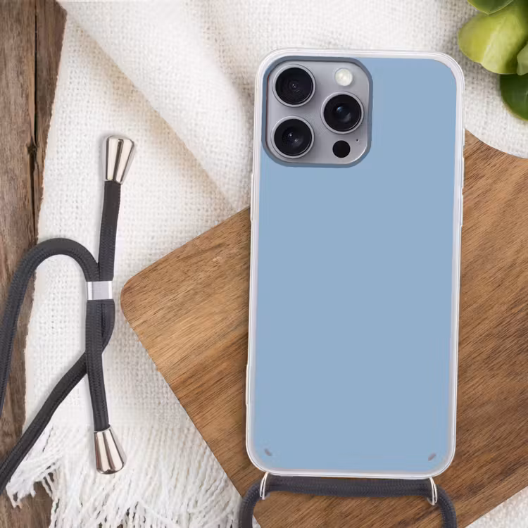 Dusty - Denim - Blauw Hoesje iPhone 16 Pro Max met koord klein 804 -sfeer4