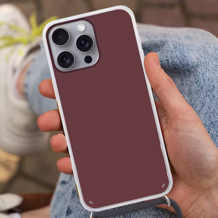 Dusty - Rose - Roze Hoesje iPhone 16 Pro Max met koord klein 804 -sfeer3
