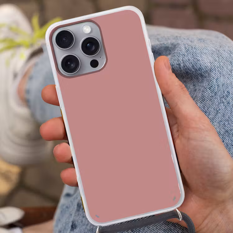 Dusty - Rose - Roze Hoesje iPhone 16 Pro Max met koord klein 804 -sfeer3