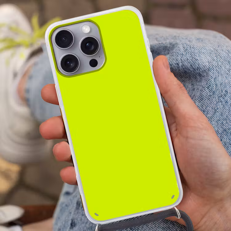 Electric - Lemon - Geel Hoesje iPhone 16 Pro Max met koord klein 804 -sfeer3