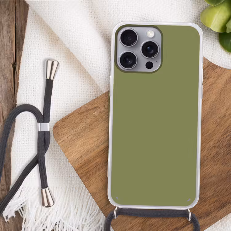 Herbal - Matcha - Groen Hoesje iPhone 16 Pro Max met koord klein 804 -sfeer4