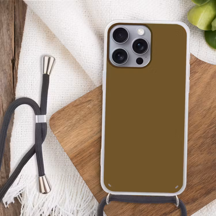 Hunter - Groen - Herfst Hoesje iPhone 16 Pro Max met koord klein 804 -sfeer4