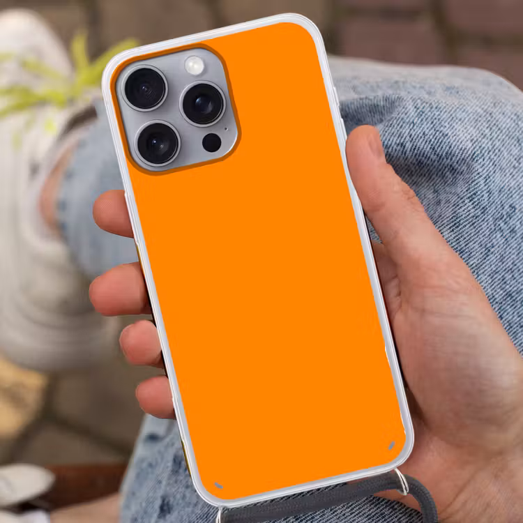 Marigold - Glow - Oranje Hoesje iPhone 16 Pro Max met koord klein 804 -sfeer3