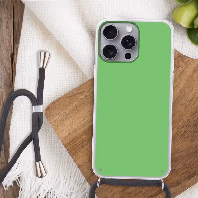 Meadow - Green - Groen Hoesje iPhone 16 Pro Max met koord klein 804 -sfeer4