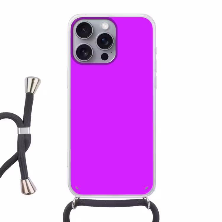 Neon - Orchid - Paars Hoesje iPhone 16 Pro Max met koord klein 804 -3d