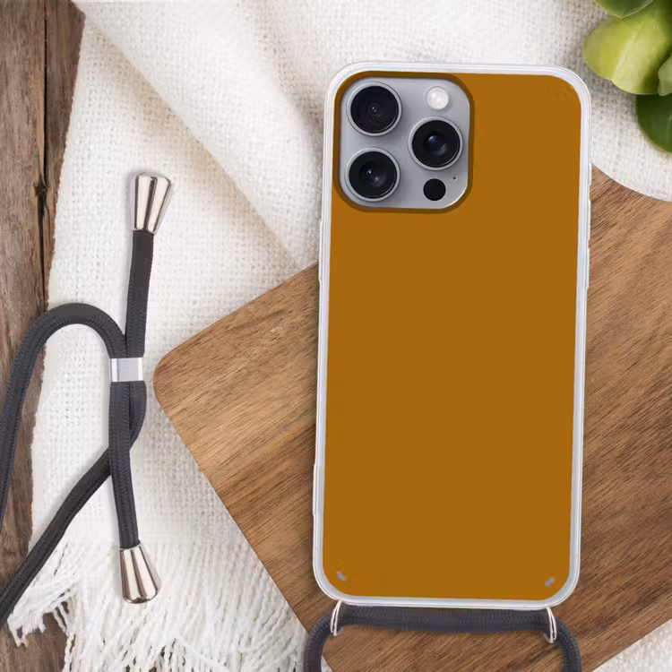 Ocre - Gold - Geel Hoesje iPhone 16 Pro Max met koord klein 804 -sfeer4