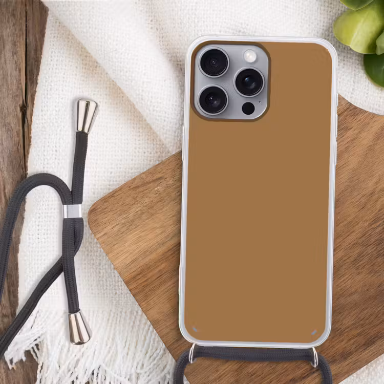 Sahara - Earth - Oranje Hoesje iPhone 16 Pro Max met koord klein 804 -sfeer4