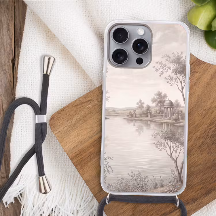 Terras - Water - Natuur - Landschap Hoesje iPhone 16 Pro Max met koord klein -sfeer4
