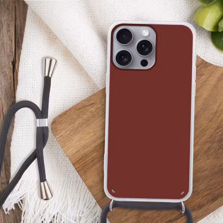 Valentine - Velvet - Rood Hoesje iPhone 16 Pro Max met koord klein 804 -sfeer4