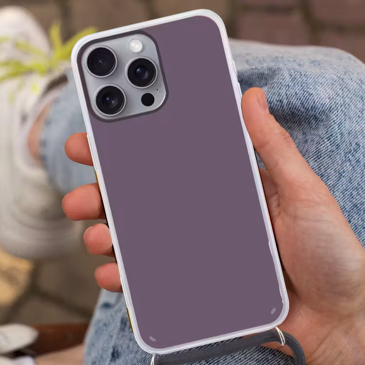 Velvet - Aubergine - Paars Hoesje iPhone 16 Pro Max met koord klein 804 -sfeer3
