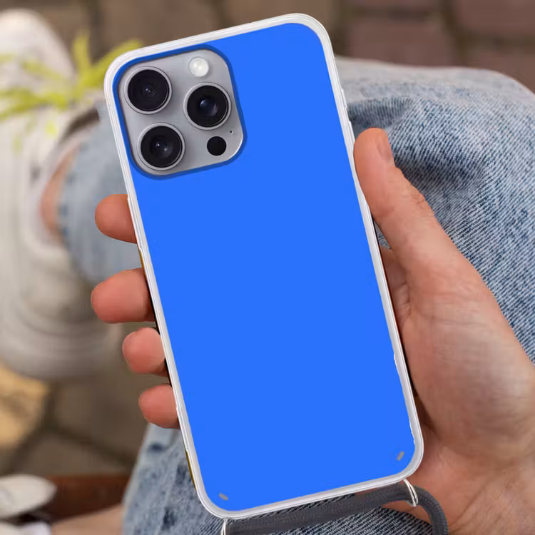 Vivid - Cobalt - Blauw Hoesje iPhone 16 Pro Max met koord klein 804 -sfeer3