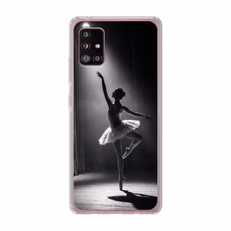 Danser - Podium - Zwart-wit - Kunst - Klassiek Telefoonhoesje Samsung Galaxy A51 5G klein -3d