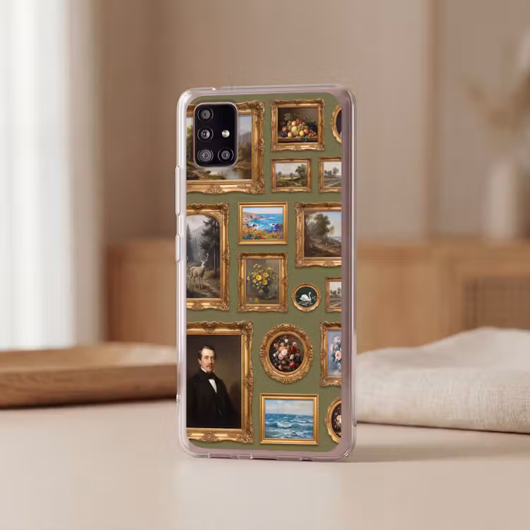 Hert - Bos - Natuur - Klassiek - Dieren Telefoonhoesje Samsung Galaxy A51 5G klein -sfeer2