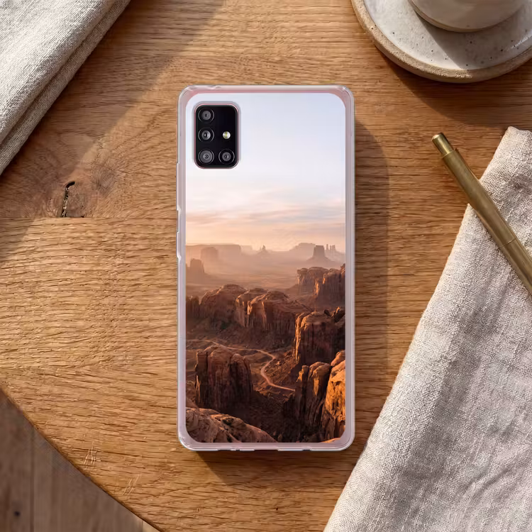 Woestijn - Landschap - Natuur Telefoonhoesje Samsung Galaxy A51 5G klein -sfeer1