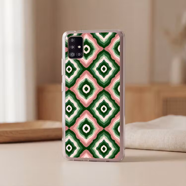 Ontwerp - Organisch - Kleurrijk Telefoonhoesje Samsung Galaxy A51 5G klein 373 -sfeer2