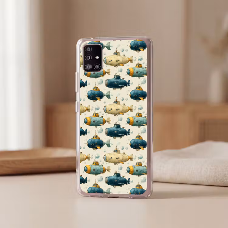 Duikboot - Fantasie - Kleurrijk Telefoonhoesje Samsung Galaxy A51 5G klein 373 -sfeer2