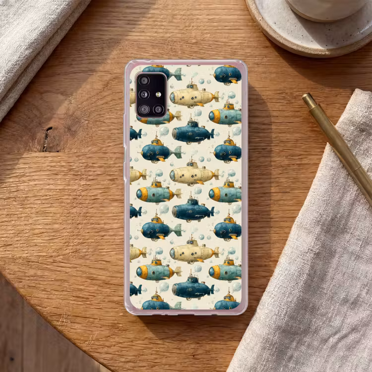 Duikboot - Fantasie - Kleurrijk Telefoonhoesje Samsung Galaxy A51 5G klein 373 -sfeer1