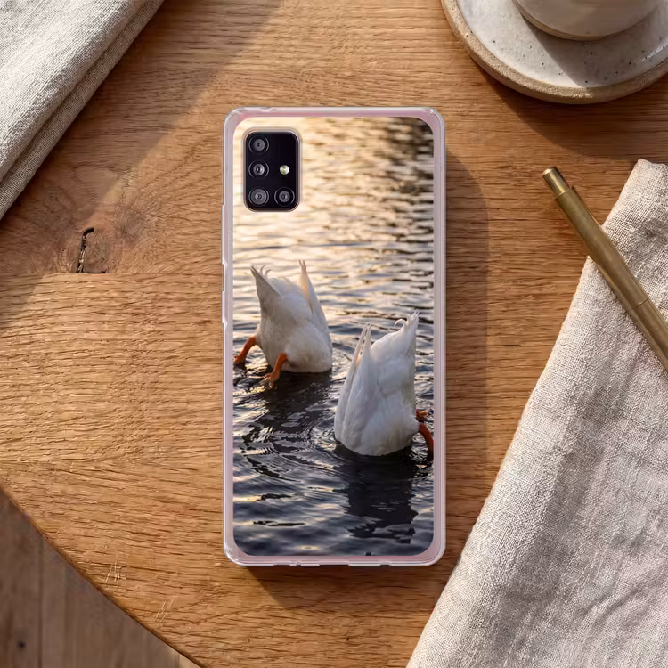 Eenden - Water - Natuur Telefoonhoesje Samsung Galaxy A51 5G klein -sfeer1