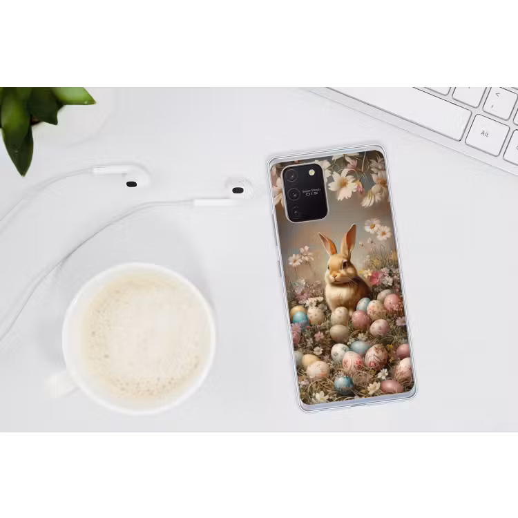 Paashaas - Lente - Paaseieren Telefoonhoesje Samsung Galaxy S10 Lite klein -oordopS10Lite