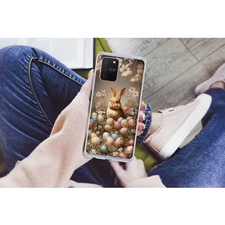 Paashaas - Lente - Paaseieren Telefoonhoesje Samsung Galaxy S10 Lite klein -handS10Lite