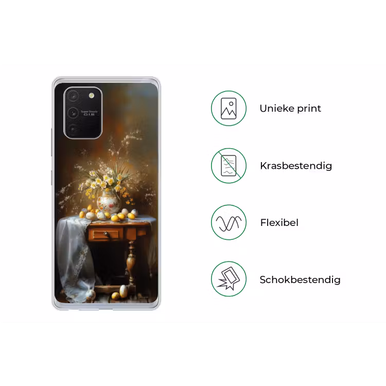Paaseieren - Stilleven - Vaas Telefoonhoesje Samsung Galaxy S10 Lite klein -specsS10Lite