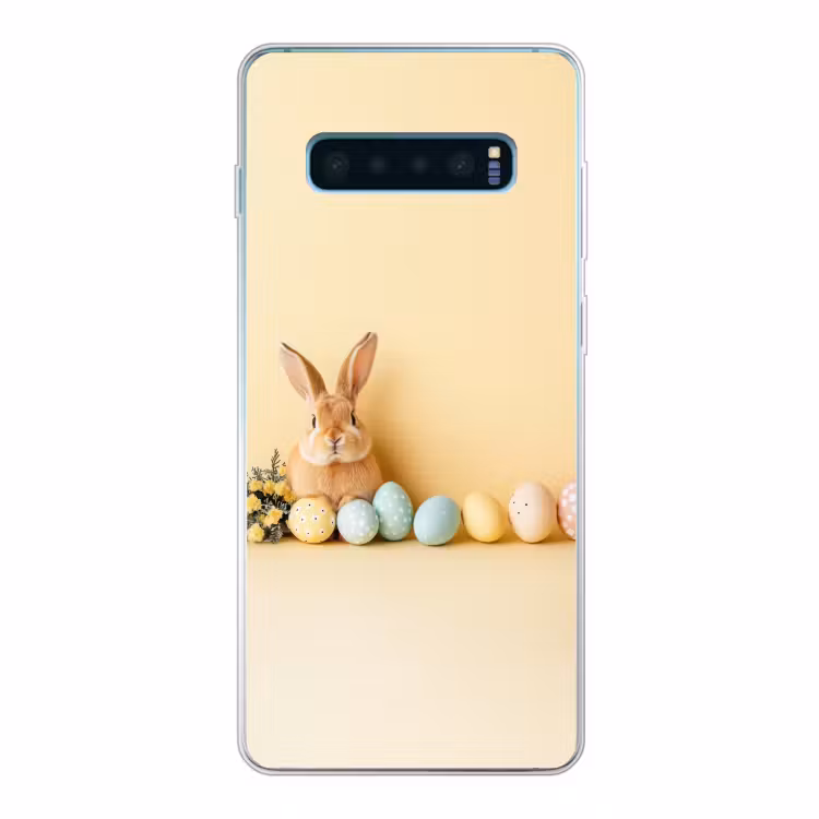 Eieren - Konijn - Pasteltinten Telefoonhoesje Samsung Galaxy S10 Lite klein -3d