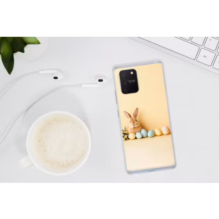 Eieren - Konijn - Pasteltinten Telefoonhoesje Samsung Galaxy S10 Lite klein -oordopS10Lite