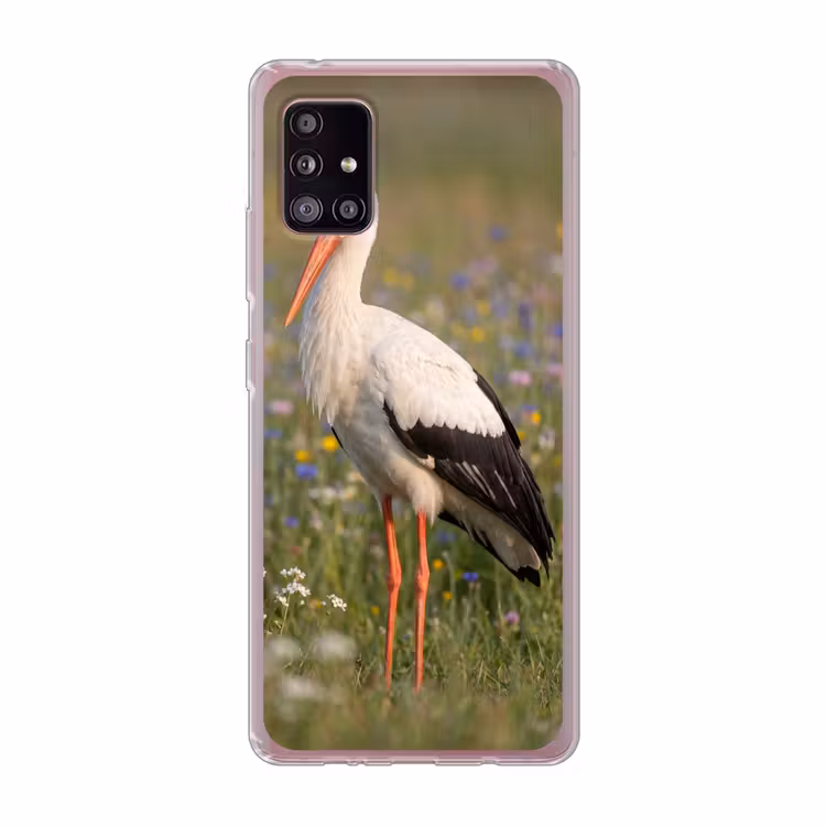 Ooienvaar - Bloemen - Weide - Kleurrijk Telefoonhoesje Samsung Galaxy A51 5G klein -3d