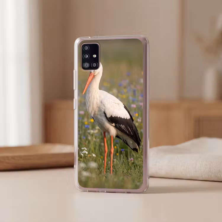 Ooienvaar - Bloemen - Weide - Kleurrijk Telefoonhoesje Samsung Galaxy A51 5G klein -sfeer2