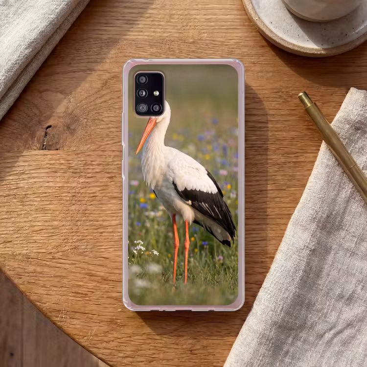 Ooienvaar - Bloemen - Weide - Kleurrijk Telefoonhoesje Samsung Galaxy A51 5G klein -sfeer1