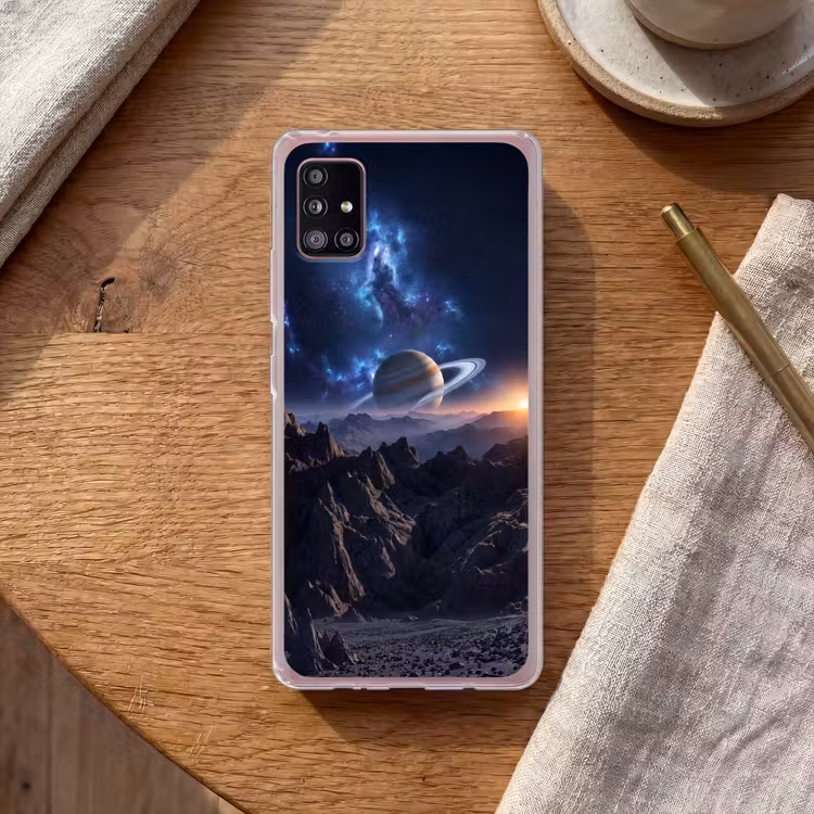 Fantasy - Kosmos - Landschap Telefoonhoesje Samsung Galaxy A51 5G klein -sfeer1