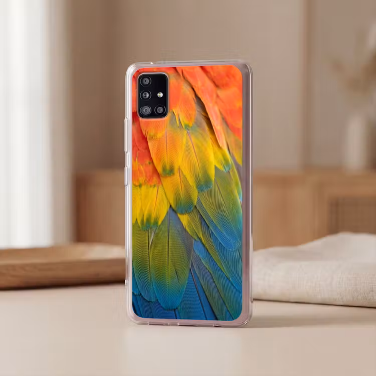 Veren - Ara - Kleurrijk Telefoonhoesje Samsung Galaxy A51 5G klein -sfeer2