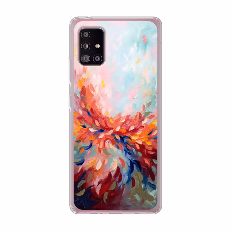 Bloemen - Abstract - Kunst - Modern Telefoonhoesje Samsung Galaxy A51 5G klein -3d