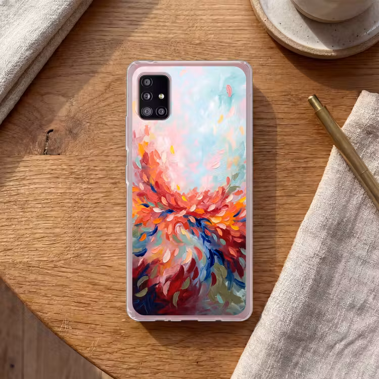 Bloemen - Abstract - Kunst - Modern Telefoonhoesje Samsung Galaxy A51 5G klein -sfeer1